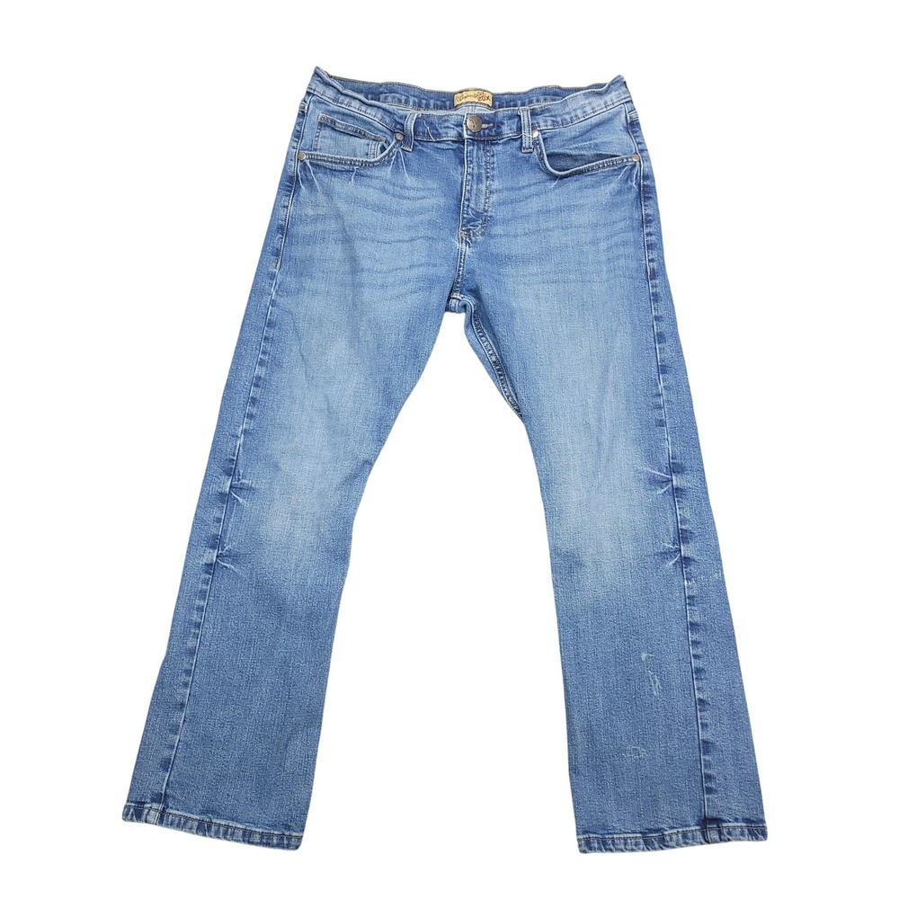 Wrangler 20X Jeans Mens 36x30 Blue Straight Leg Medium Wash Stretch Denim‎ Pants